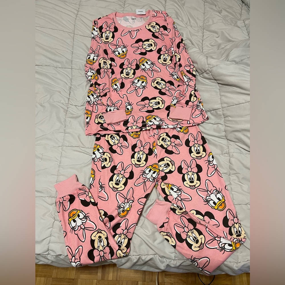 Disney Pink Character Pajama Set